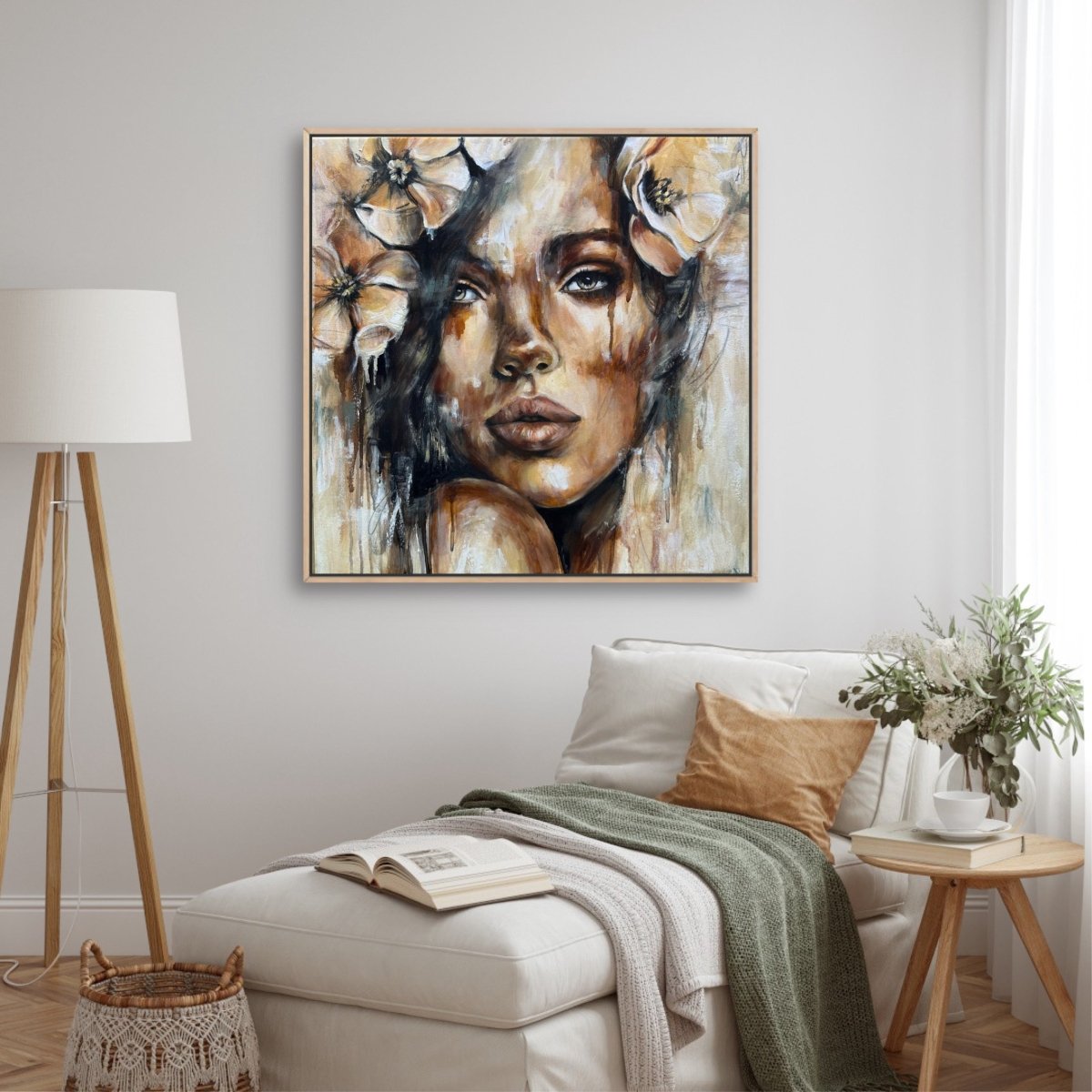 The Fox and the Flowers (Canvas Print) - Shazzy Campbell Art
