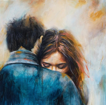 The Hug (Canvas Print) - Shazzy Campbell Art